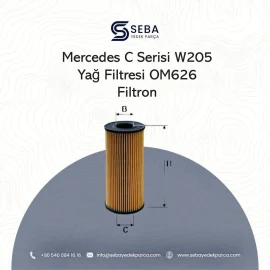 Mercedes C Serisi Yağ Filtresi W205 OM626 Motor Filtron