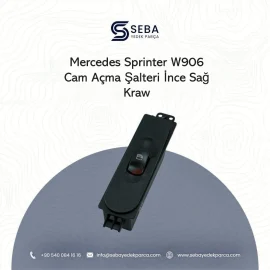 Mercedes Sprinter Cam Açma Şalteri Sağ Tekli İnce Kraw