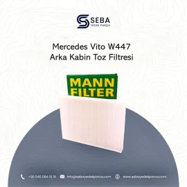 Mercedes Vito Arka Kabin Polen Filtresi W447 Mann