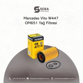 Mercedes Vito Yağ Filtresi W447 OM651 Filtron